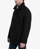 London Fog Men's Wool-Blend Layered Car Coat, Created for Macy's