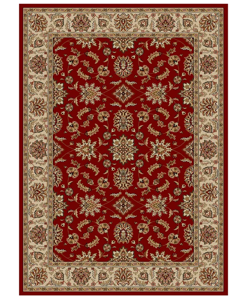 Closeout!! Km Home Pesaro Meshed Red 3'3" x 4'11" Area Rug