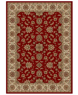 Closeout!! Km Home Pesaro Meshed Red 3'3" x 4'11" Area Rug
