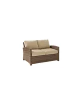 Bradenton Outdoor Wicker Loveseat With Cushions