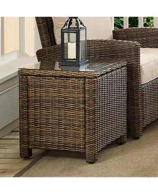 Bradenton Outdoor Wicker Rectangular Side Table