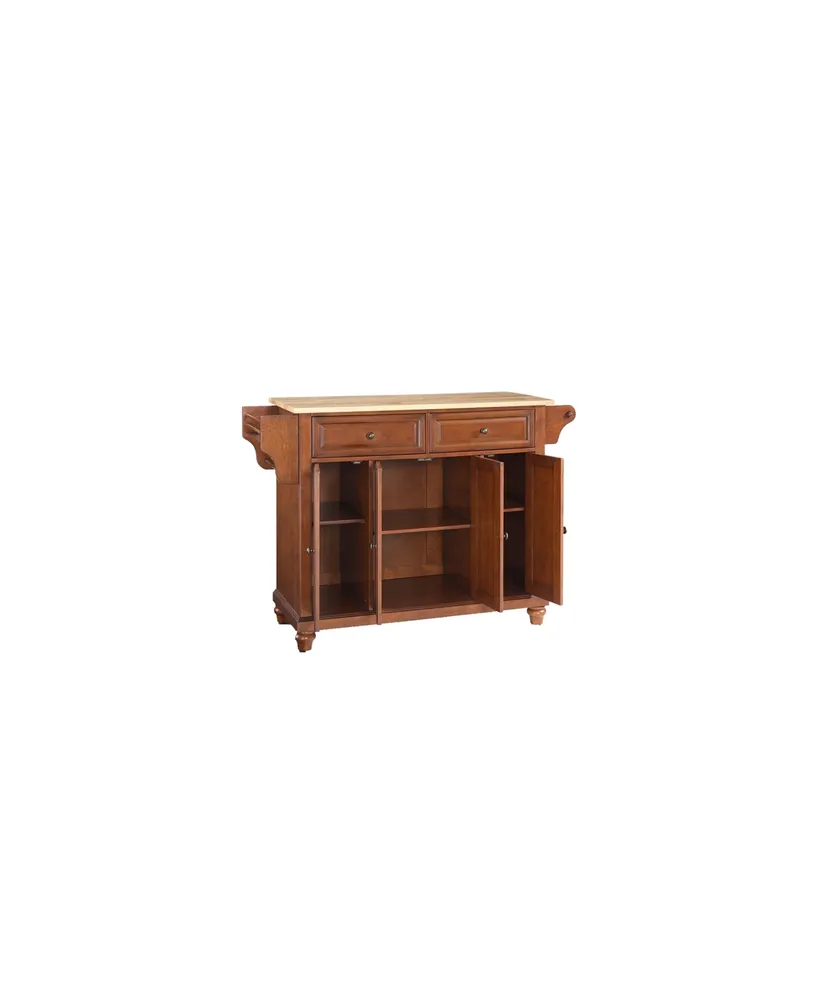 Cambridge Natural Wood Top Kitchen Island