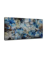 Ready2HangArt, 'Blue Bomb' Abstract Canvas Wall Art