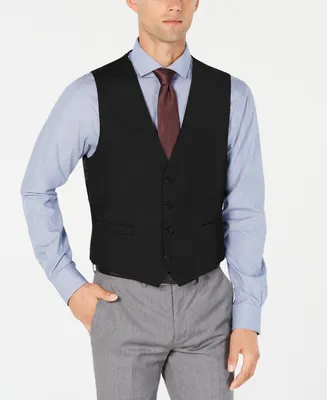 Calvin Klein Men's Slim-Fit Wool Infinite Stretch Suit Vest