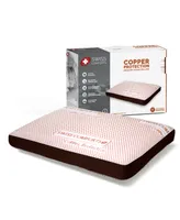 Swiss Comforts Copper Memory Foam Pillow, 22"X14"