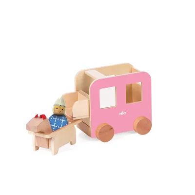 Manhattan Toy Mio Wooden Carriage Horse 1 Person Imaginative Play Kit