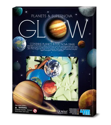 4M Glow In The Dark Planets And Supernova Stars Wall And Ceiling Stickons