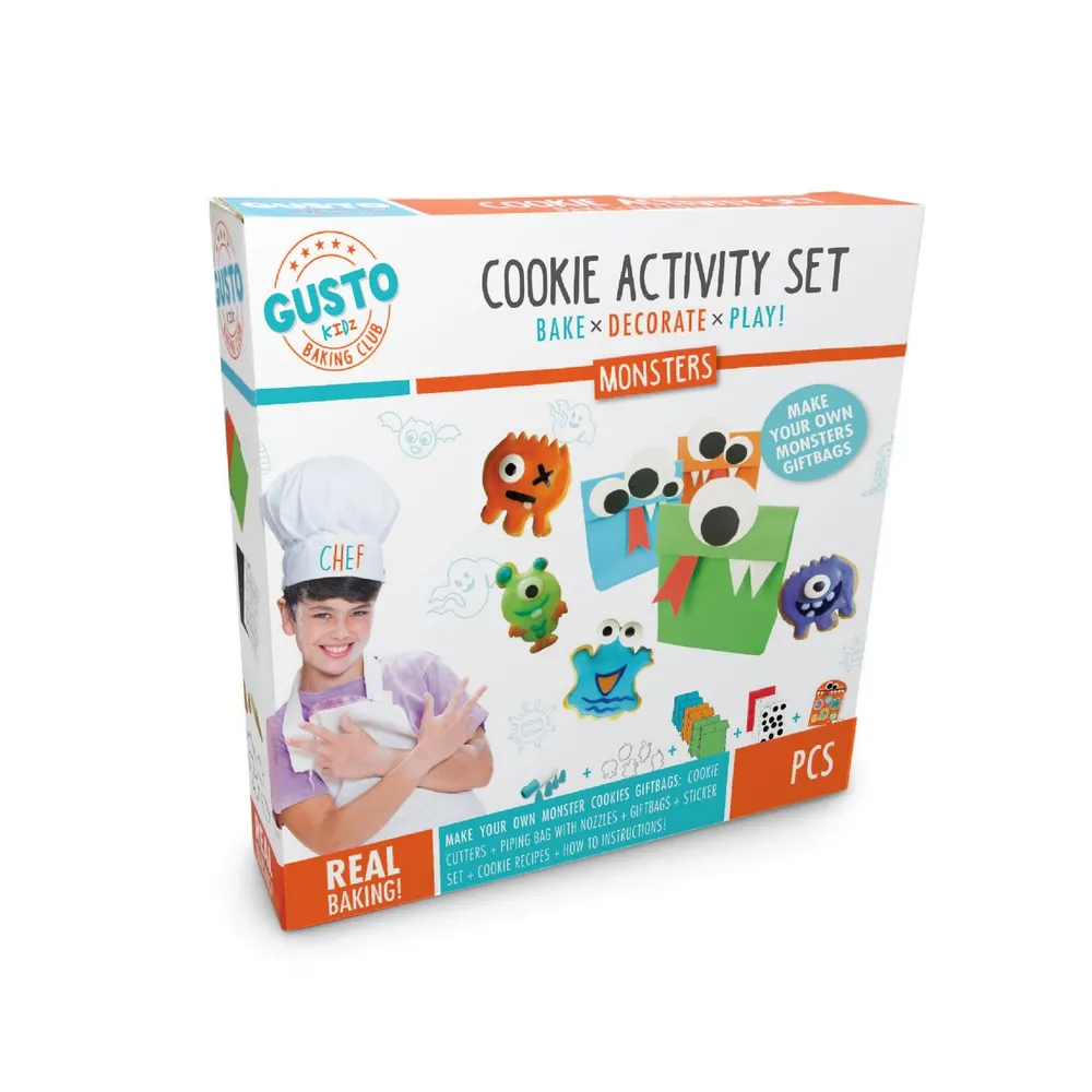 Gusto Monsters Cookie Activity Set Bake, Decorate, Play