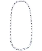 Men's Polished Link 24" Chain Necklace in Sterling Silver