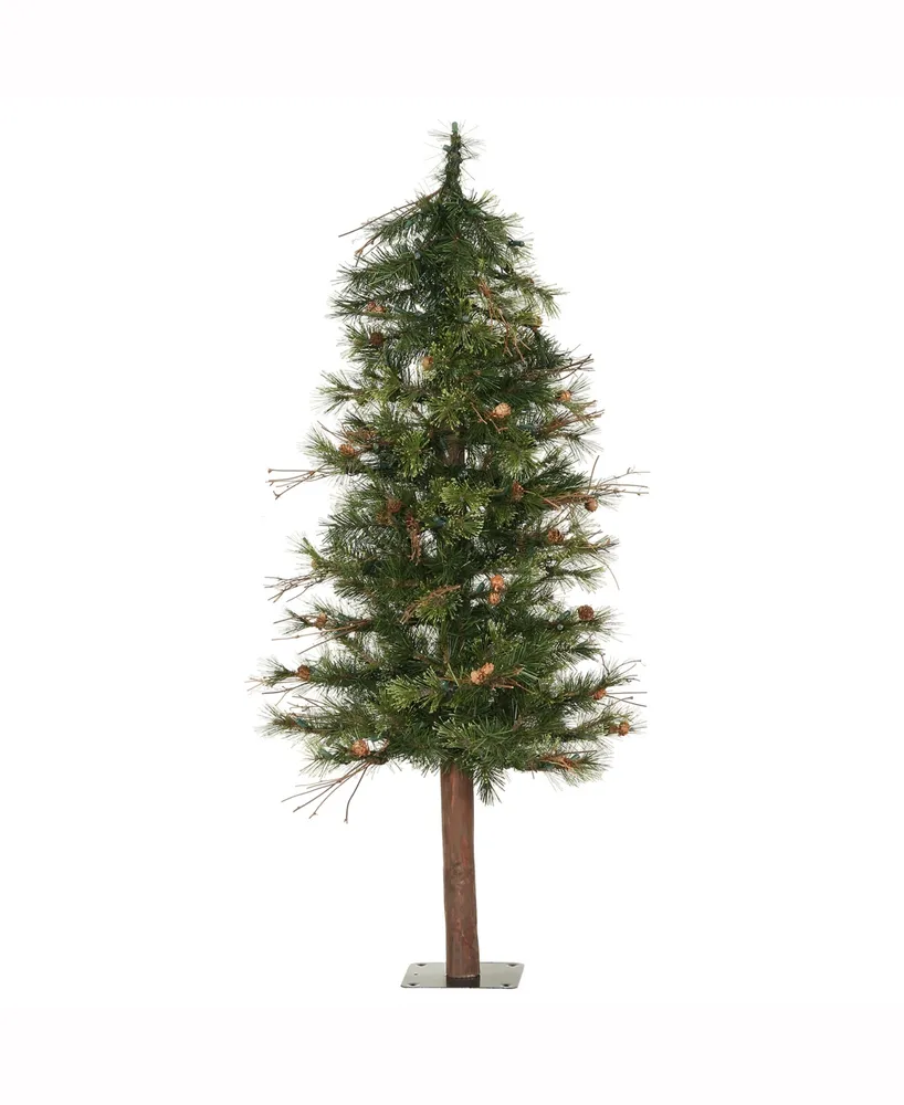 Vickerman 5 ft Mixed Country Alpine Artificial Christmas Tree Unlit