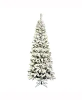 Vickerman 5.5 ft Flocked Pacific Artificial Christmas Tree Unlit