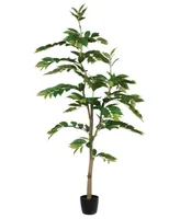 Vickerman 6' Potted Artificial Nandina Tree