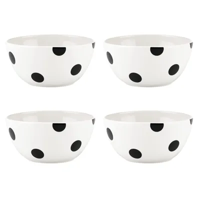 kate spade new york Deco Dot Set of 4 Appetizer Bowls