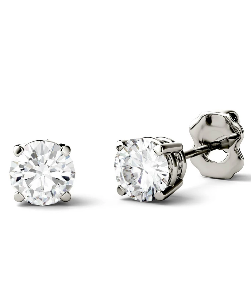 Moissanite Stud Earrings (1 ct. t.w. Diamond Equivalent) in 14k White or Yellow Gold