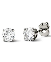 Moissanite Stud Earrings (1 ct. t.w. Diamond Equivalent) in 14k White or Yellow Gold
