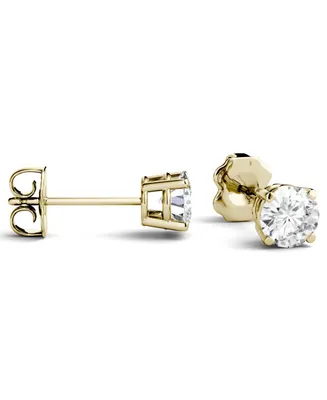 Moissanite Stud Earrings (1 ct. t.w. Diamond Equivalent) 14k White or Yellow Gold