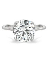 Moissanite Round Solitaire Ring (2-3/4 ct. tw. Diamond Equivalent) 14k White Gold or Yellow