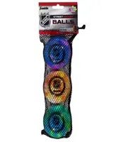 Franklin Sports Nhl Extreme Color High Density Ball 3-Pack