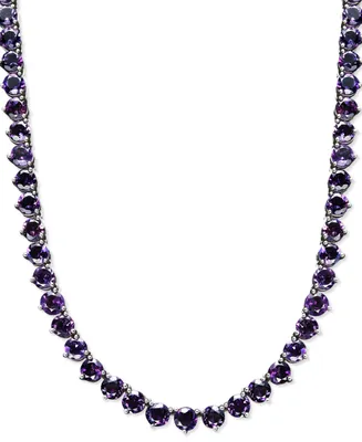 Amethyst Necklace (30 ct. t.w.) Sterling Silver (Also Available Peridot, Blue Topaz, Garnet & Multi-Stone)