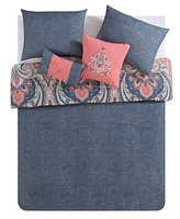 Vcny Home Casa Real Damask Reversible 4-Pc. Comforter Set, Full/Queen