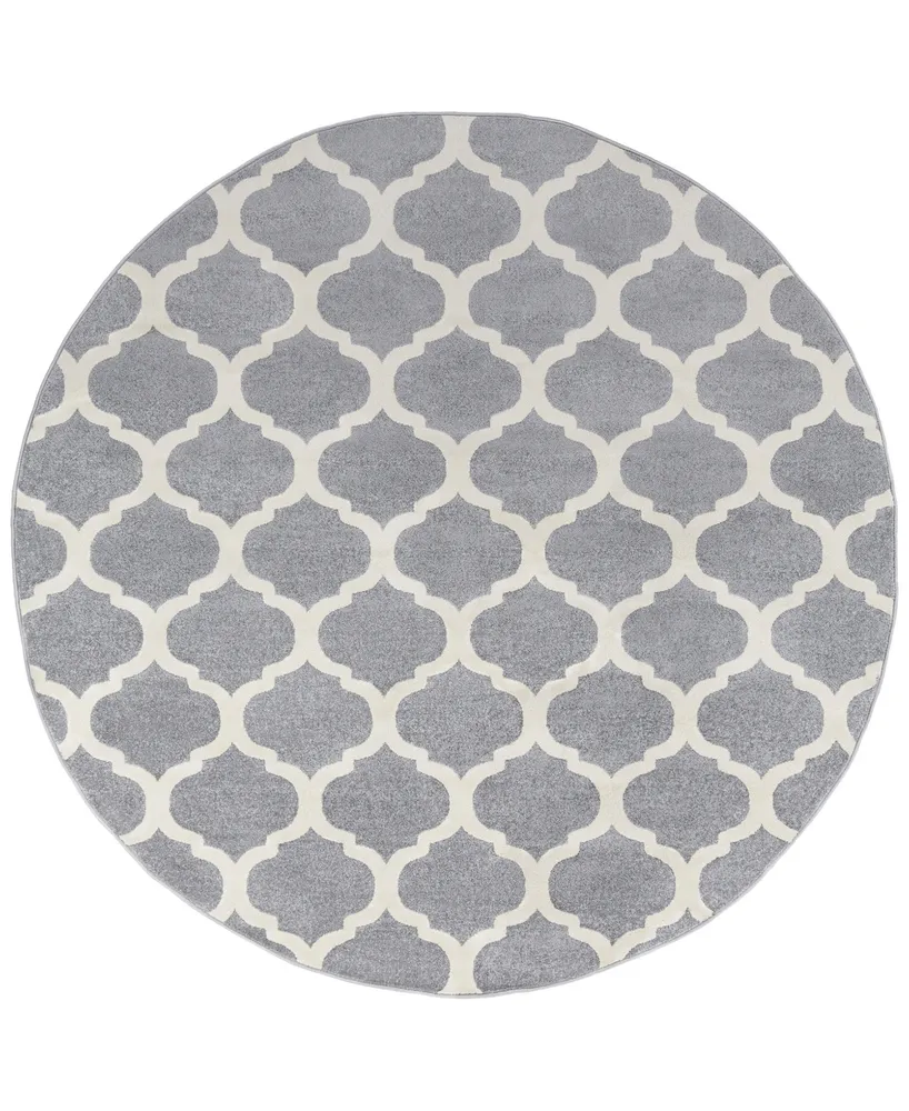 Surya Horizon Hrz-1001 Medium Gray 7'10" Round Area Rug