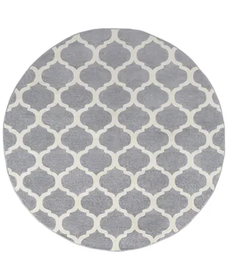 Surya Horizon Hrz-1001 Medium Gray 7'10" Round Area Rug