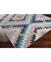 Livabliss Anika Ani-1027 White 6'7" Square Area Rug