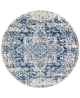 Livabliss Harput Hap-1021 Dark Blue 5'3" Round Area Rug