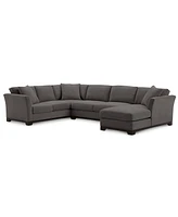 Elliot Ii 138" Fabric 3-Pc. Chaise Sectional, Created for Macy's