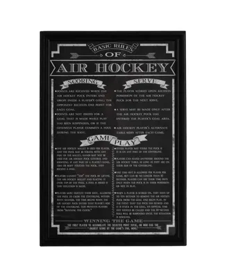 Blue Wave Air Hockey Game Rules Wall Art