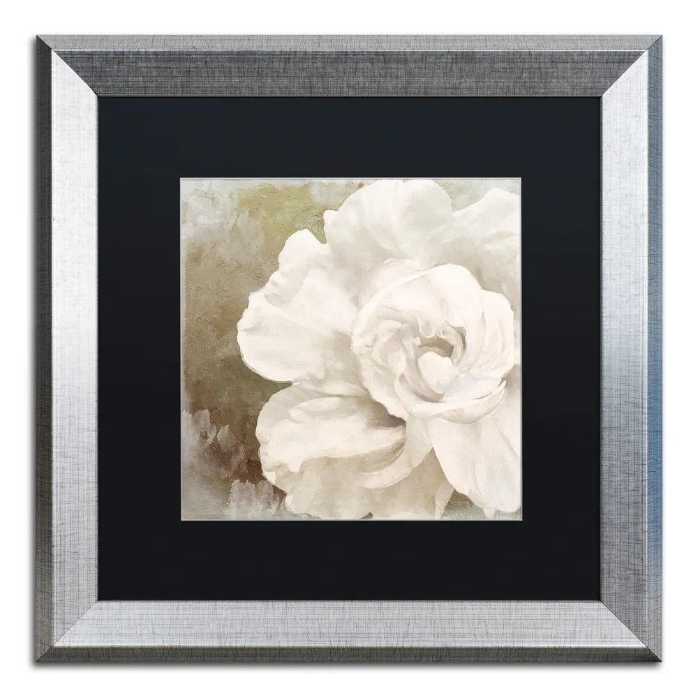 Color Bakery 'Petals Impasto Ii' Matted Framed Art, 16" x 16"