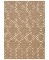Livabliss Alfresco Alf-9587 Camel 2'3" x 4'6" Area Rug, Indoor/Outdoor