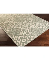 Livabliss Alfresco Alf-9633 Rust 8'9" Square Area Rug, Indoor/Outdoor