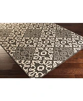 Livabliss Alfresco Alf-9637 Black 7'6" x 10'9" Area Rug, Indoor/Outdoor