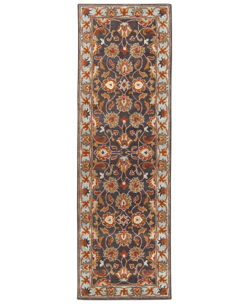 Livabliss Caesar Cae-1004 Charcoal 2'6" x 8' Runner Area Rug