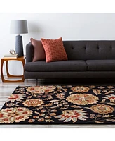 Livabliss Athena Ath-5017 Black 2'6" x 8' Runner Area Rug