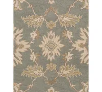 Closeout! Surya Caesar Cae-1156 Medium Gray 6' Square Area Rug