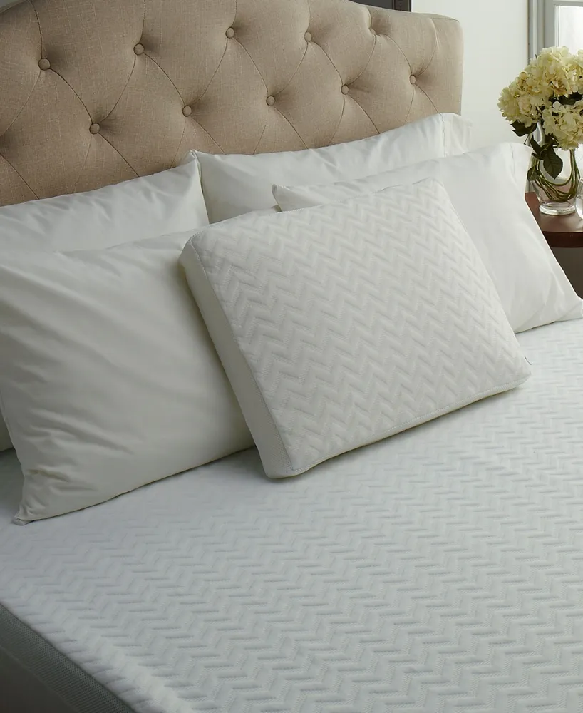 Comfort Revolution Contour Memory Foam Bed Pillow - White (Standard)
