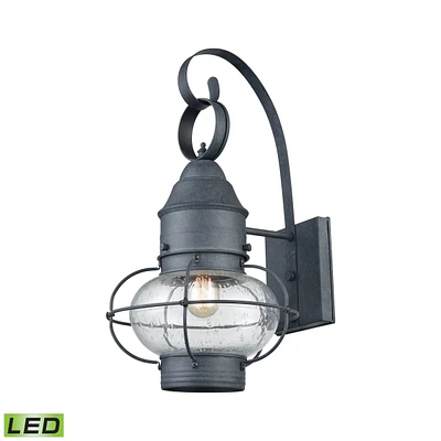 Onion 1 Outdoor Sconce Aged Zinc
