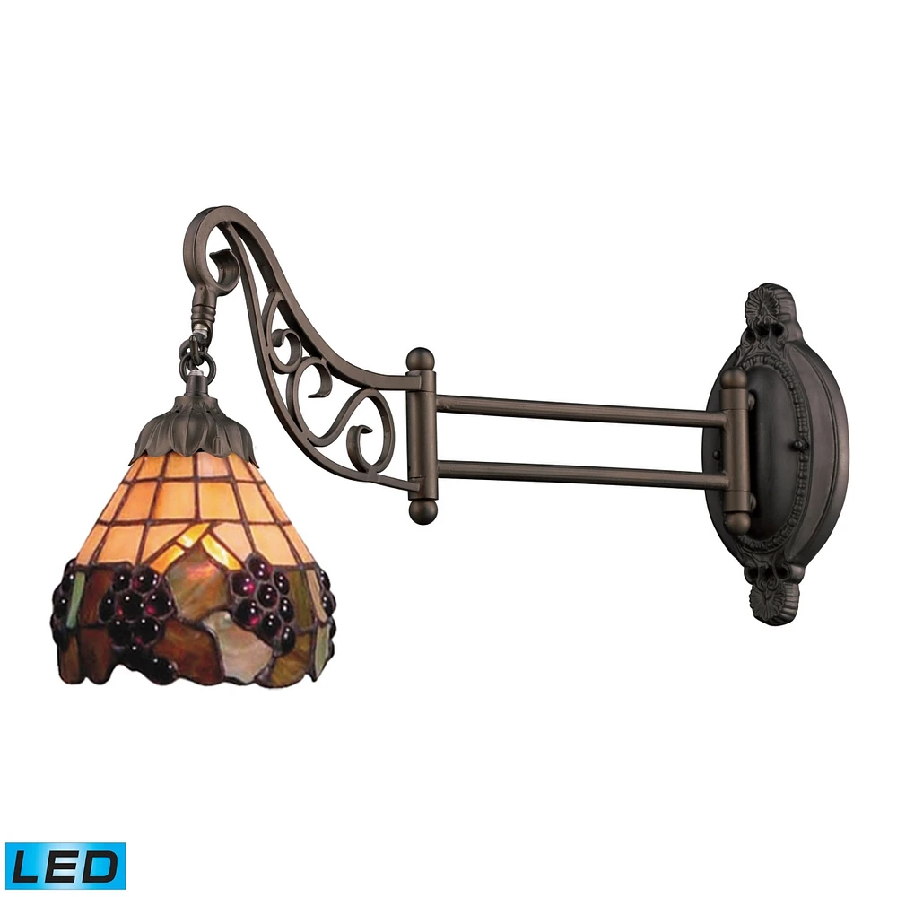 Mix-n-Match 1-Light Swingarm Sconce in Tiffany Bronze