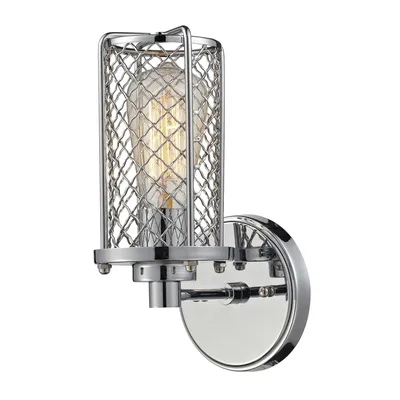 Brisbane Collection 1 light sconce in Polished Chrome