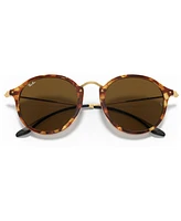 Ray-Ban Sunglasses, RB2447 Round Fleck
