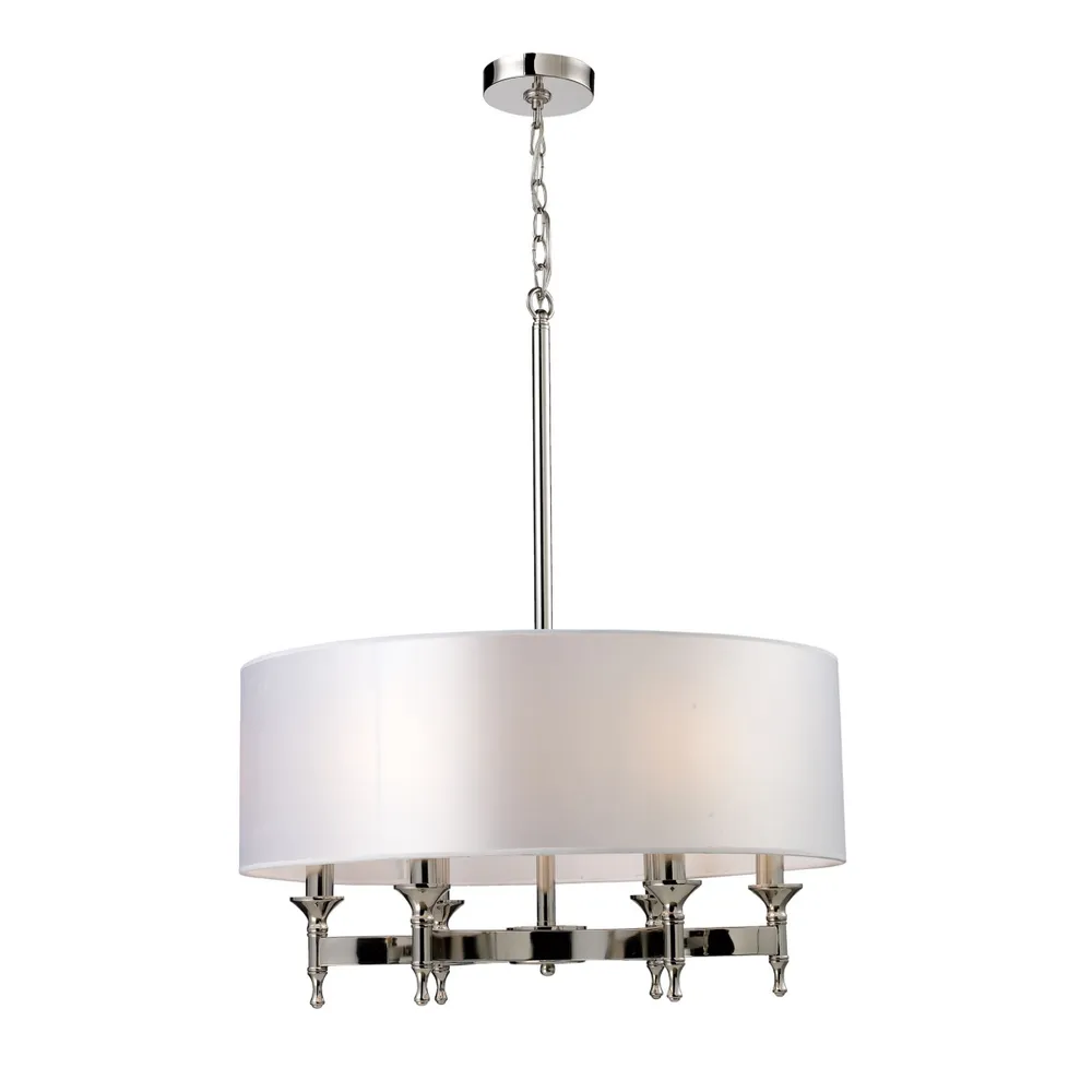 Pembroke 6-Light Chandelier in Polished Nickel