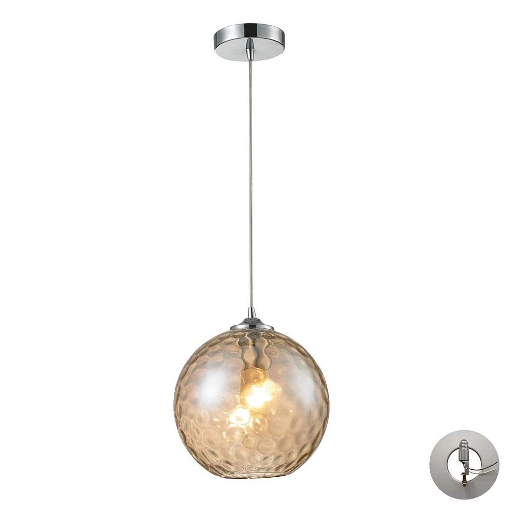 Watersphere 1 Light Pendant in Polished Chrome