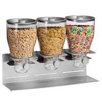 Zevro by Honey Can Do Commercial Plus Triple Canister Cereal Dispenser