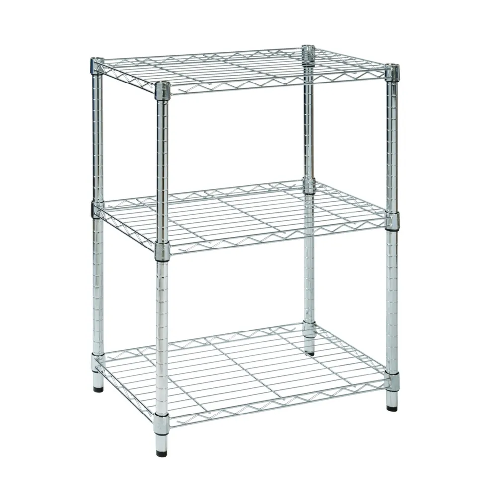 Honey Can Do 3-tier Chrome Shelving Unit