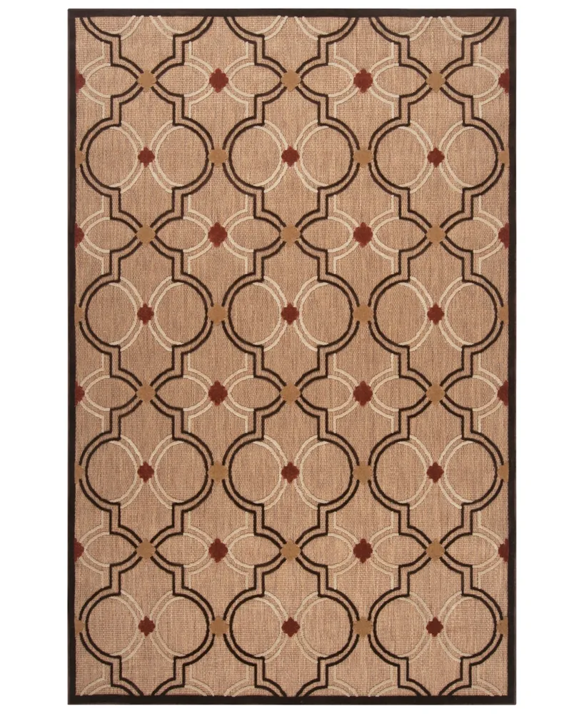 Closeout! Surya Portera Prt-1049 Khaki 7'10" x 10'8" Area Rug, Indoor/Outdoor