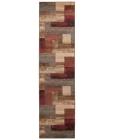 Surya Riley Rly-5004 Dark Red 2' x 7'5" Runner Area Rug