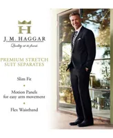 J.M. Haggar Mens 4 Way Stretch Slim Fit Suit Separate