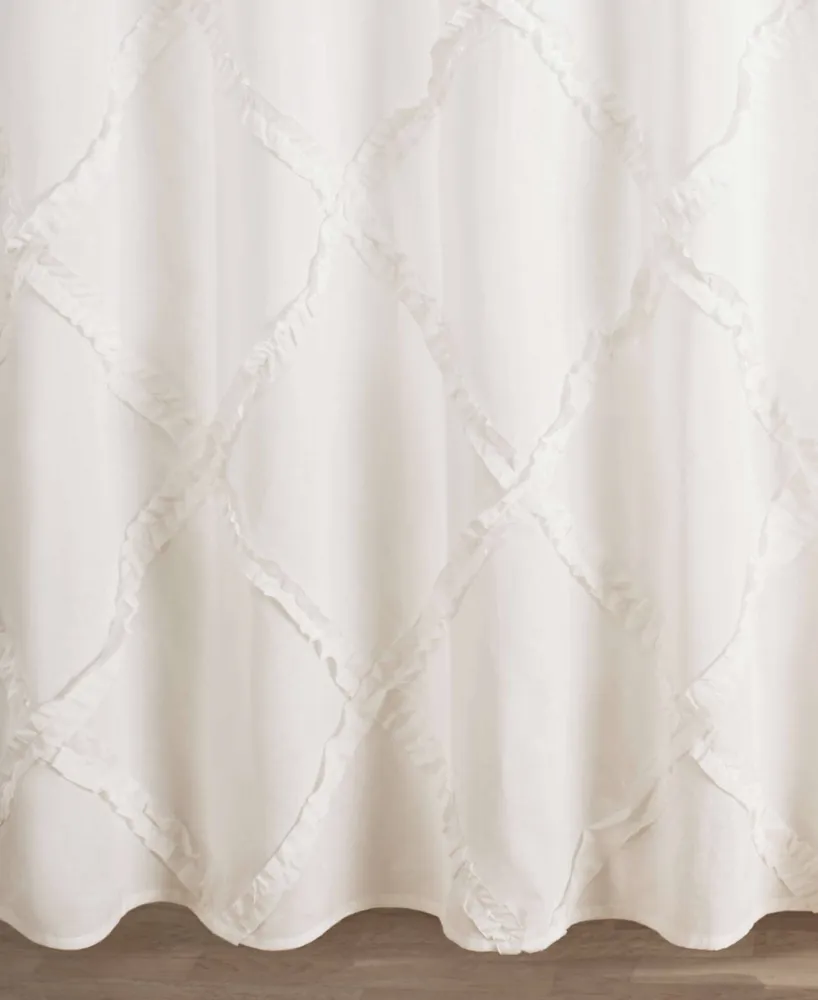 Laura Ashley Adelina 100% Cotton Shower Curtain, 72" x 72"